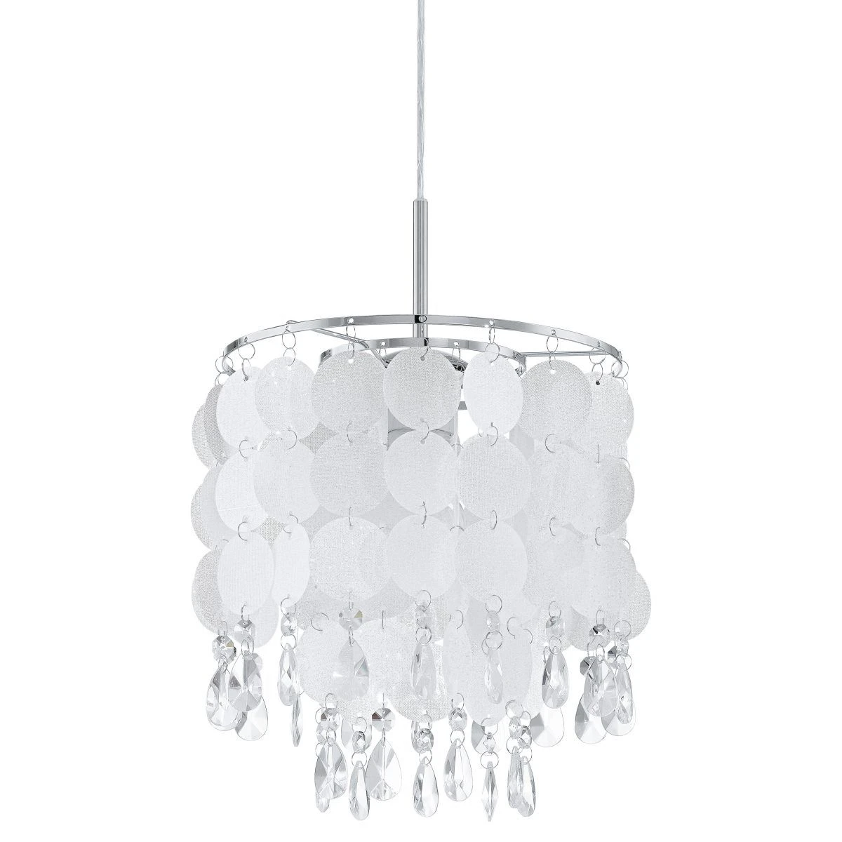 EGLO FEDRA 2 Hängeleuchte, Perlmutt, Kristall, E27 Chrom 3 EGLO FEDRA 2 Hängeleuchte, Perlmutt, Kristall, E27 Chrom