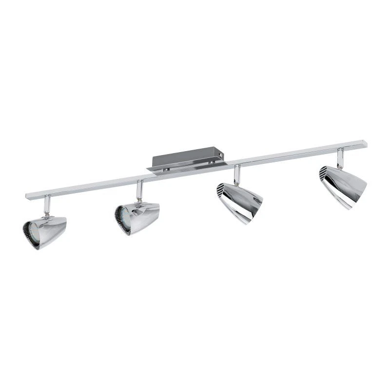 EGLO CORBERA LED Spotbalken, 4-flg. GU10 Chrom 3 EGLO CORBERA LED Spotbalken, 4-flg. GU10 Chrom