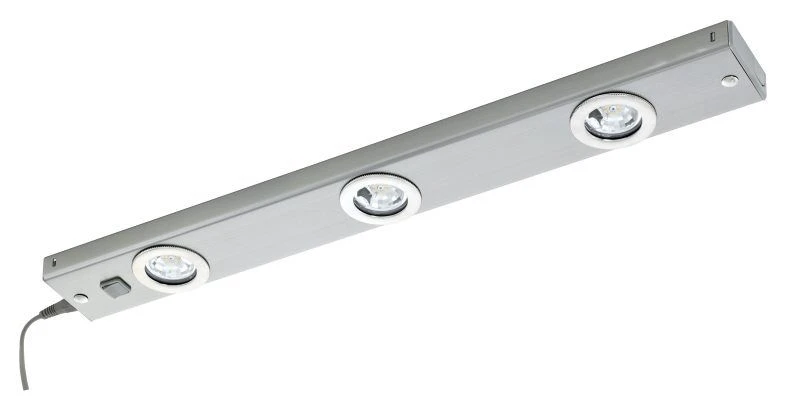 EGLO KOB LED Unterbauleuchte, Küche, 3-flg. Nickel-matt 3 EGLO KOB LED Unterbauleuchte, Küche, 3-flg. Nickel-matt