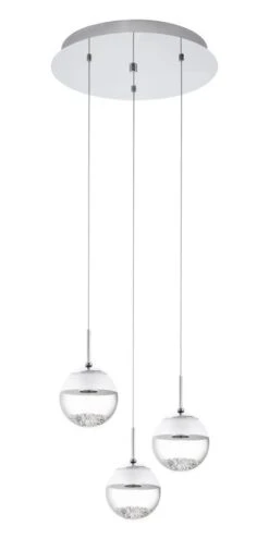 EGLO MONTEFIO 1 LED Hängeleuchte, 3-flg. Chrom