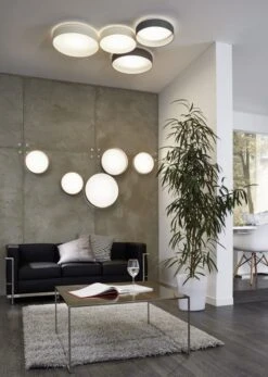 EGLO PALOMARO LED Deckenleuchte, Rund, 500mm, Weiss, Taupe 5 EGLO PALOMARO LED Deckenleuchte, Rund, 500mm, Weiss, Taupe -Leuchten Verkauf eglo93952 1