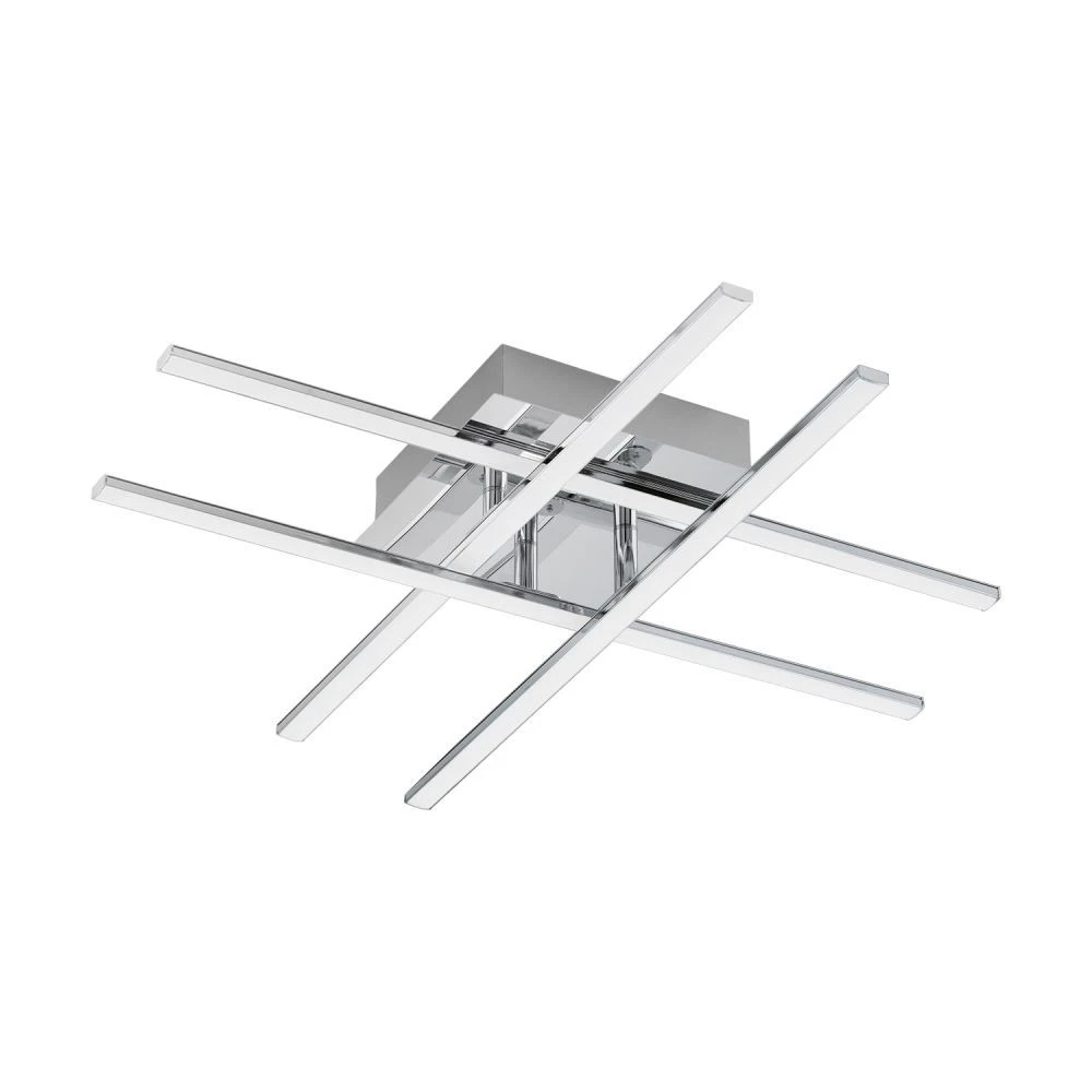 EGLO LASANA 1 LED Deckenleuchte, 1-flg., Chrom, Weiss 3 EGLO LASANA 1 LED Deckenleuchte, 1-flg., Chrom, Weiss