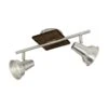 EGLO FILIPINA Wand & Deckenspot, 2-flg., GU10, Braun, Nickel-matt 2 EGLO FILIPINA Wand & Deckenspot, 2-flg., GU10, Braun, Nickel-matt -Leuchten Verkauf eglo95647