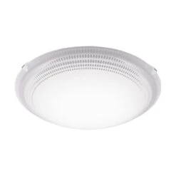 EGLO MAGITTA 1 LED Deckenleuchte Ø250, Dekor Ellipse, 1-flg., Weiss, Klar