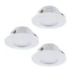 LED Einbauspot EGLO PINEDA 78mm Weiss 3er Set IP44 -Leuchten Verkauf eglo95821