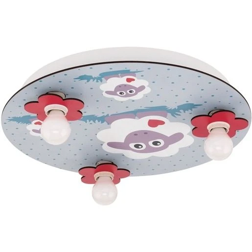 EGLO LALELU Deckenleuchte Holz Bunt 3xE14 Motiv Schafe 3 EGLO LALELU Deckenleuchte Holz Bunt 3xE14 Motiv Schafe