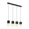 EGLO MONTEBALDO LED Pendelleuchte Schwarz, Gold 4xGU10 1 EGLO MONTEBALDO LED Pendelleuchte Schwarz, Gold 4xGU10 -Leuchten Verkauf eglo97734
