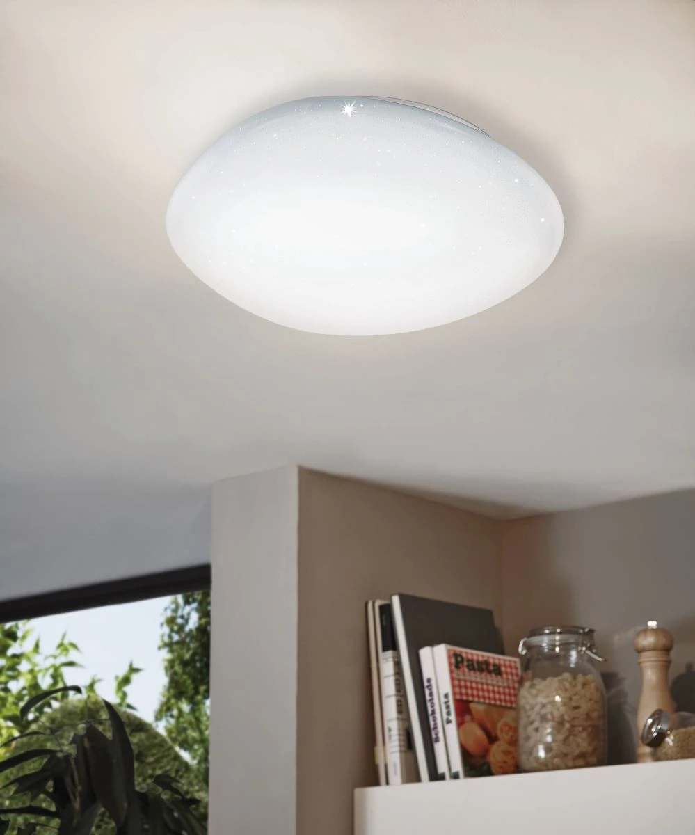 EGLO SILERAS-A LED Deckenleuchte Weiß 3300lm 60x8,5cm Mit Fernbedienung 4 EGLO SILERAS-A LED Deckenleuchte Weiß 3300lm 60x8,5cm Mit Fernbedienung – Bild 2