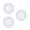EGLO FUEVA 5 LED Einbauleuchte Weiss 3er Set Rund 86mm 900lm 3000K -Leuchten Verkauf eglo99135
