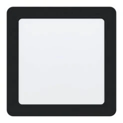 EGLO FUEVA 5 LED Einbauleuchte Schwarz Eckig 166mm 1350lm 4000K