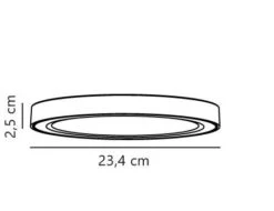 Nordlux SOLLER LED Einbaustrahler Weiß 1600lm IP44 Stepdimmer 23,4x23,4x2,5cm -Leuchten Verkauf einbauleuchte soller 234mm tz