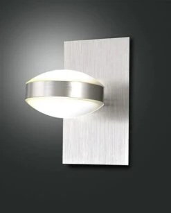 Fabas Luce Mill LED Wandleuchte Nickel Satiniert