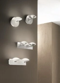 LED Wandleuchte Alu Gebürstet Fabas Luce Hale 700lm 1-flg. -Leuchten Verkauf fl3255 21 212 1