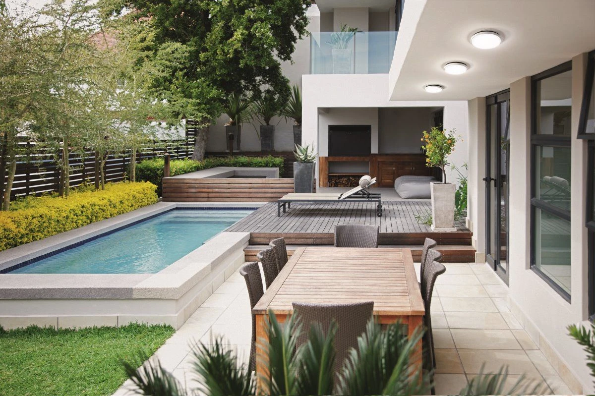 LED Deckenlampe Außen Weiß Fabas Luce Olly 300mm 2800lm IP54 5 LED Deckenlampe Außen Weiß Fabas Luce Olly 300mm 2800lm IP54 – Bild 3