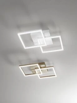 LED Deckenlampe Gold Edelmatt Fabas Luce Bard 3510lm 450mm Dimmbar -Leuchten Verkauf fl3394 22 225 1