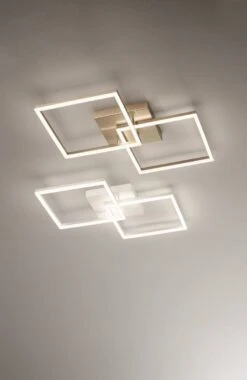 LED Deckenlampe Gold Edelmatt Fabas Luce Bard 4680lm 650mm Dimmbar -Leuchten Verkauf fl3394 65 225 1