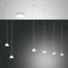 LED Hängelampe Weiß Fabas Luce Isabella 4320lm 6-flg. Dimmbar