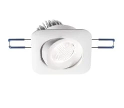 LED Einbaustrahler Weiß Fabas Luce Sigma 800lm 3000K Schwenkbar Eckig -Leuchten Verkauf fl3445 72 345 1