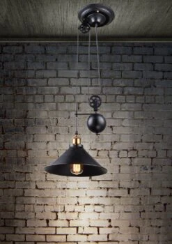 Globo LENIUS Hängeleuchte Schwarz, 1xE27 -Leuchten Verkauf globo15053 am