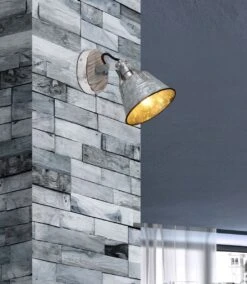 Globo Günther I Wandstrahler Weiß, Gold Patiniert E27 Dimmbar X14x18cm -Leuchten Verkauf globo15366z 1 3