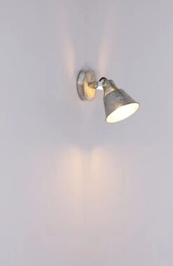 Globo Günther I Wandstrahler Weiß, Gold Patiniert E27 Dimmbar X14x18cm -Leuchten Verkauf globo15366z 1 5