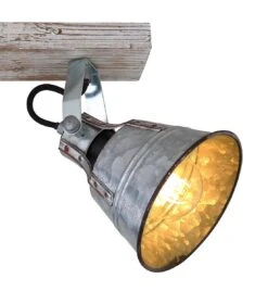 Globo Günther I Deckenstrahler Zink, Gold Patiniert 2x E27 Dimmbar 38x24cm -Leuchten Verkauf globo15366z 2 4