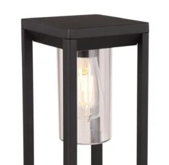 Globo Candela Sockelleuchte Schwarz Matt, Klar E27 Dimmbar 15x15x50cm 14 Globo Candela Sockelleuchte Schwarz Matt, Klar E27 Dimmbar 15x15x50cm -Leuchten Verkauf globo3135s2 4