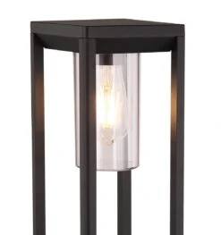 Globo Candela Wegeleuchte Schwarz Matt, Klar E27 Dimmbar 15x15x100cm -Leuchten Verkauf globo3135s4 4