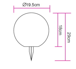 Globo SOLARLEUCHTE KUNSTSTOFF SCHWARZ, GLAS Crackle Dm 195mm, Solarleuchte Kunststoff, Glas Crackle Dm 195mm -Leuchten Verkauf globo33303 3
