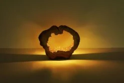 LED Solarleuchte Baumstamm Mit Loch Kunststoff Braun 20xLED Von Globo -Leuchten Verkauf globo36518 am