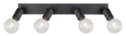 Globo Hermine Deckenstrahler Schwarz 4x E27 Dimmbar 80x10x16cm 15 Globo Hermine Deckenstrahler Schwarz 4x E27 Dimmbar 80x10x16cm -Leuchten Verkauf globo54030 4 3