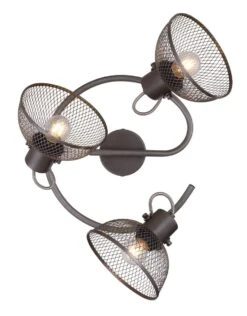 Globo Moniga Deckenstrahler Braun 3x E27 Dimmbar 30x20,6cm -Leuchten Verkauf globo54325 3 3