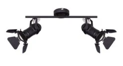 Globo Egon Deckenstrahler Schwarz 2x GU10 Dimmbar 54x16x26,5cm -Leuchten Verkauf globo54650 2b 2