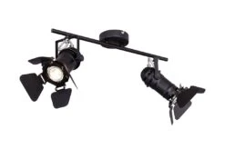 Globo Egon Deckenstrahler Schwarz 2x GU10 Dimmbar 54x16x26,5cm