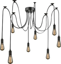 Globo MARACANA Hängeleuchte Schwarz, 8xE27 -Leuchten Verkauf globoa110 8 3