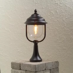 KONSTSMIDE Parma Schwarze Sockelleuchte