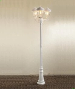 KONSTSMIDE Parma Weiße Standleuchte Mit 3 Leuchtenköpfen