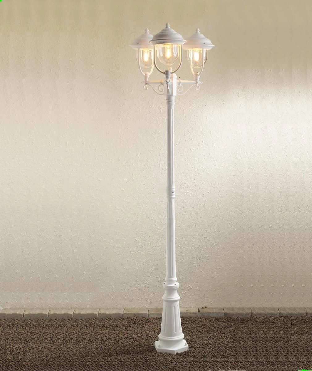 KONSTSMIDE Parma Weiße Standleuchte Mit 3 Leuchtenköpfen 3 KONSTSMIDE Parma Weiße Standleuchte Mit 3 Leuchtenköpfen