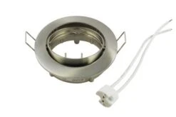 Bioledex® INO Einbaurahmen Edelstahl Gebürstet Rund Schwenkbar 81mm -Leuchten Verkauf leb 1ser 027 2