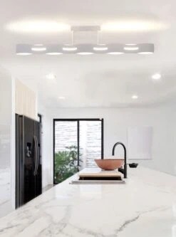 Luce Design Wave LED Deckenleuchte Weiß 2300lm 3000K 13x26x107,5cm Dimmbar -Leuchten Verkauf led wave pl kl