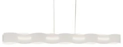 Luce Design Wave LED Hängeleuchte Weiß 2300lm 3000K 8,5x21,5x107cm Dimmbar