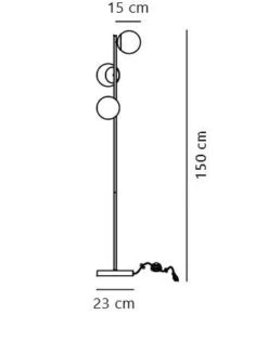 Stehlampe Mit 3 Kugeln Opal Schwarz Nordlux Lilly E14 -Leuchten Verkauf lilly3flg stehleuchte tz