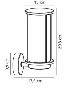 Nordlux LINTON Außenwandleuchte Verzinkter Stahl E27 IP54 Dimmbar 13x13x29,8cm -Leuchten Verkauf linton wandleuchte tz