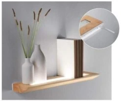 LED Beleuchtetes Wandregal Eichenholz Fabas Luce Linus 400mm -Leuchten Verkauf linus3663 26 215 am 1