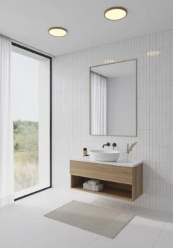 LED Deckenlampe Holzfarben Nordlux Oja 29 IP54 1600lm 2700K Dimmbar -Leuchten Verkauf m oja 50046104 1