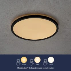 LED Deckenlampe Schwarz Nordlux Oja 29 IP20 1600lm 2700K Stepdimmer -Leuchten Verkauf moodmakerschw