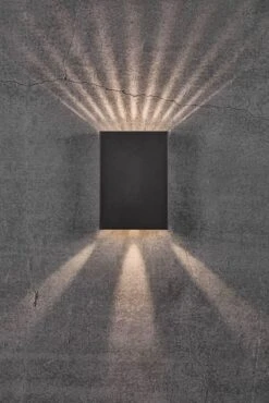 Nordlux Fold 15 Außenwandleuchte LED 2x150lm Schwarz Inkl. Schablonen -Leuchten Verkauf n2019051003 3