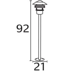 Nordlux Vejers Außen Standleuchte Verzinkt -Leuchten Verkauf n25118031