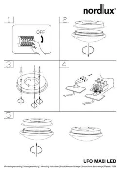 Nordlux Ufo Maxi LED Deckenleuchte Weiss 7 Nordlux Ufo Maxi LED Deckenleuchte Weiss -Leuchten Verkauf n25646001 ze