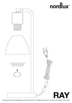 Nordlux Ray Tischleuchte Chrom -Leuchten Verkauf n63201033 ze